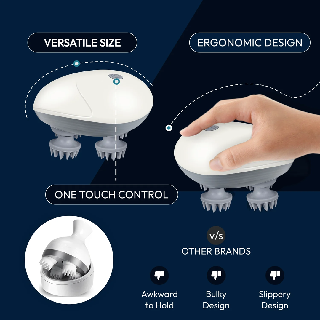 S1 Pro Smart Electric Head Massager – Portable & Rechargeable 2.0