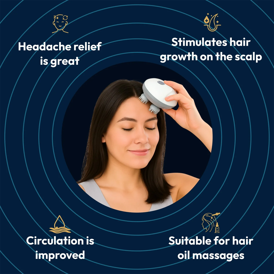 S1 Pro Smart Electric Head Massager – Portable & Rechargeable 2.0