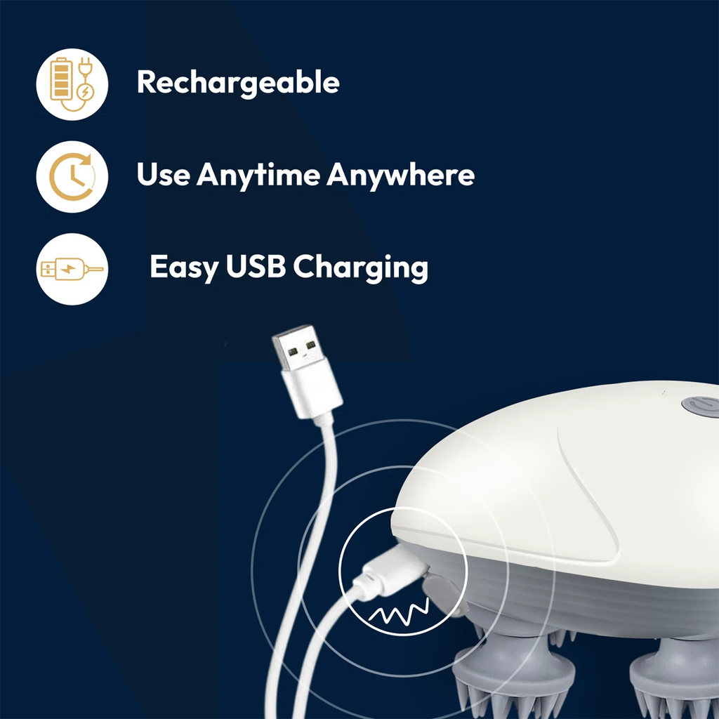 S1 Pro Smart Electric Head Massager – Portable & Rechargeable 2.0