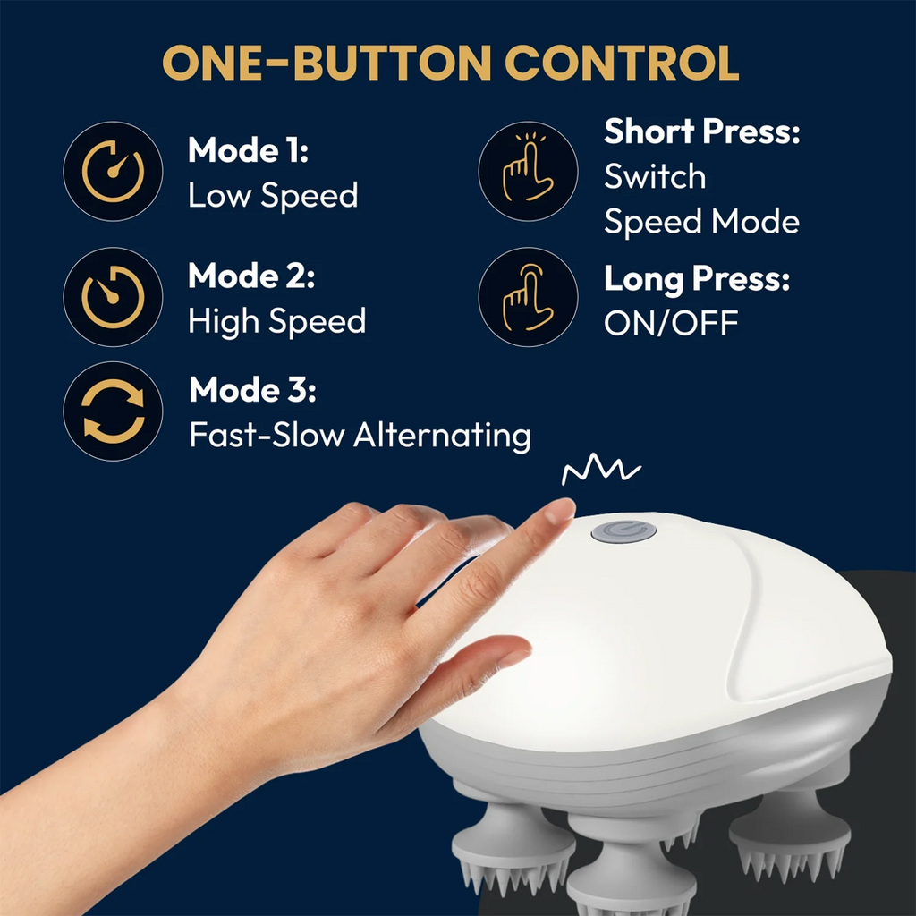 S1 Pro Smart Electric Head Massager – Portable & Rechargeable 2.0