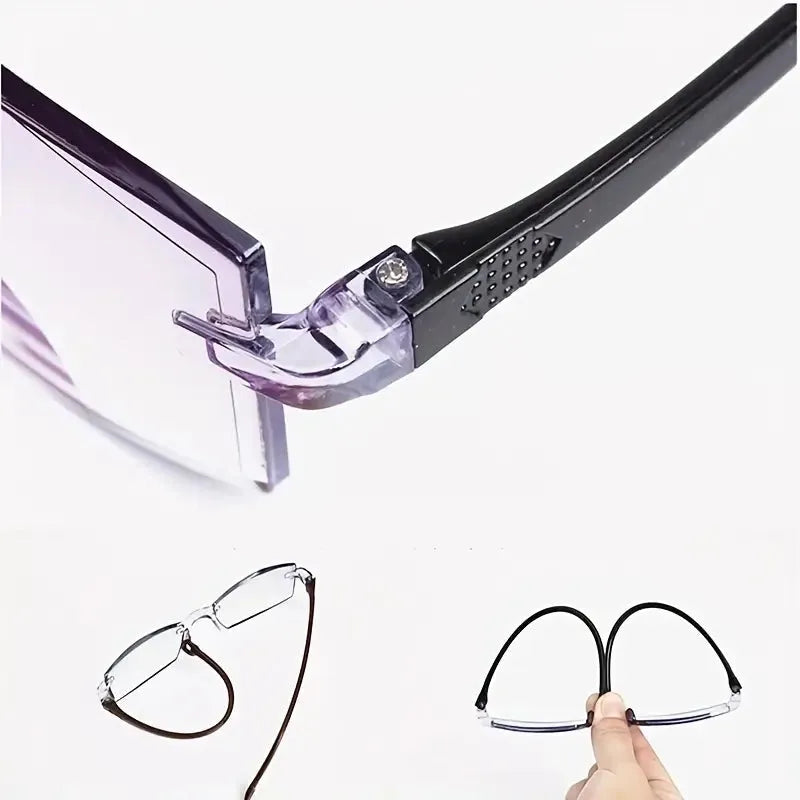 Rimless One Power Auto Focus Reading Glasses - Buy 1 Get 2 Free @ Just Rs.399/-