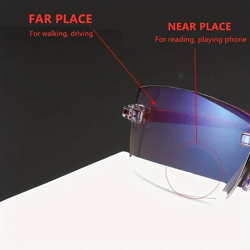Rimless One Power Auto Focus Reading Glasses - Buy 1 Get 2 Free @ Just Rs.399/-