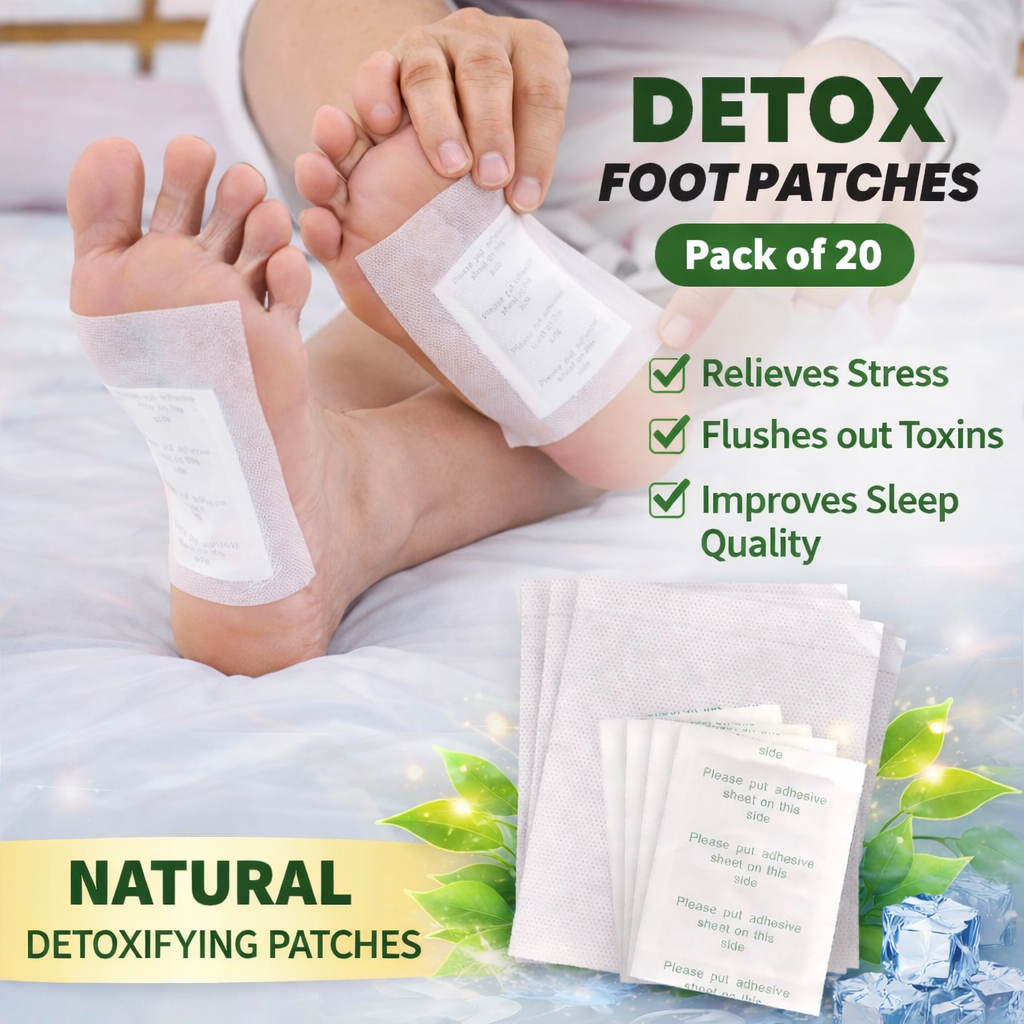 Detox Foot Patches - Buy 1 Get 1 Free (Pack of 20) @ Just Rs. 299/-