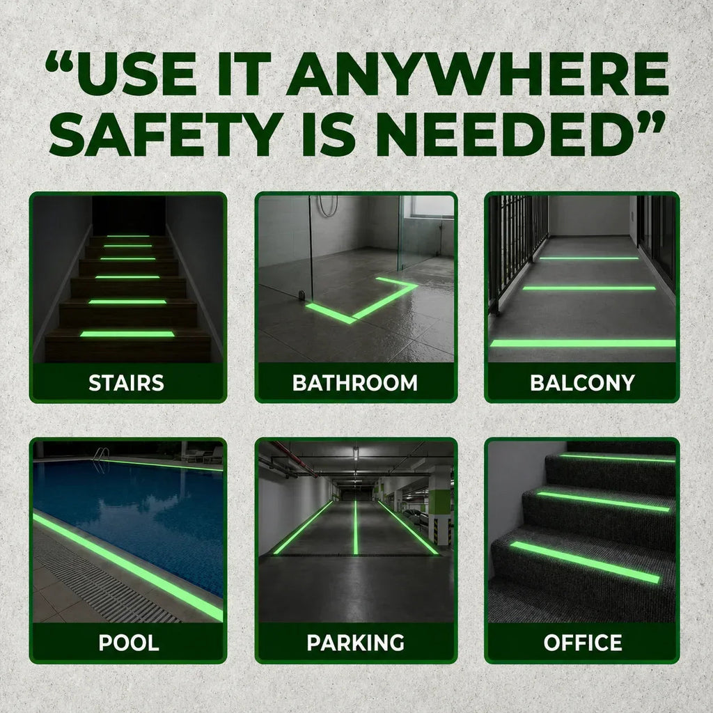 Anti Skid Tape Glow In The Dark | 🔥BUY 1 GET 1 FREE🔥
